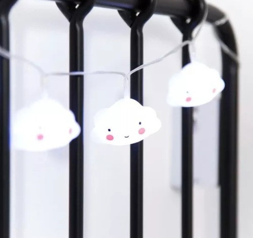 Guia De Luces Nube,luces De Decoración 10 Luces A Pila 1