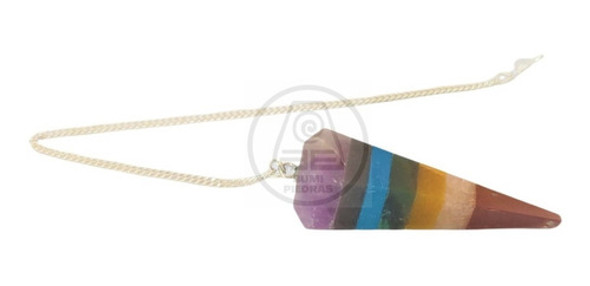 Péndulo De Cristal De Los 7 Chakras Bumi Piedras 1