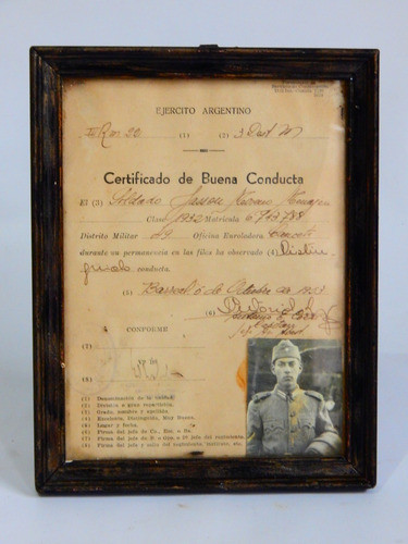 Certificado De Buena Conducta - Ejercito 1