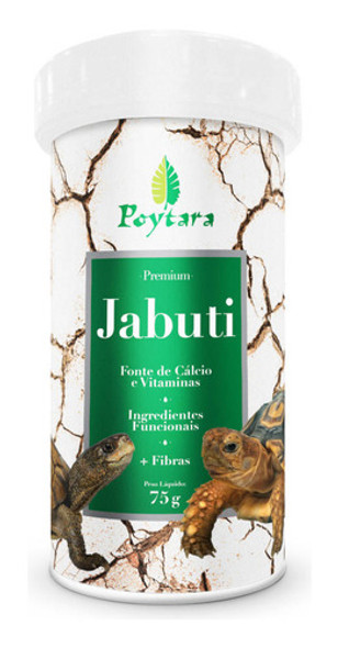 Poytara Jabuti 75g Ração Para Tartarugas De Terra 0