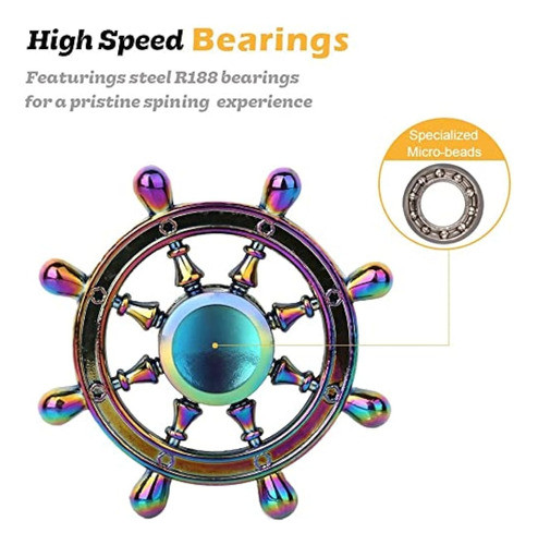 Scione Fidget Spinner De Metal Para Niños Y 1