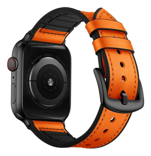 Malla De Cuero P/apple Watch Band 49/45/44mm S-9 8 7 Nar&neg 0