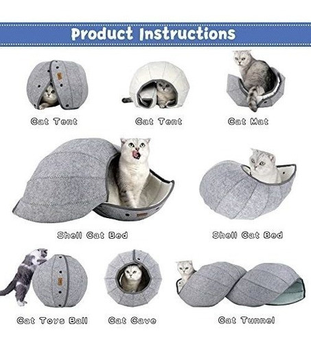 Cucha Para Gatos Interactiva - Plegable. 1