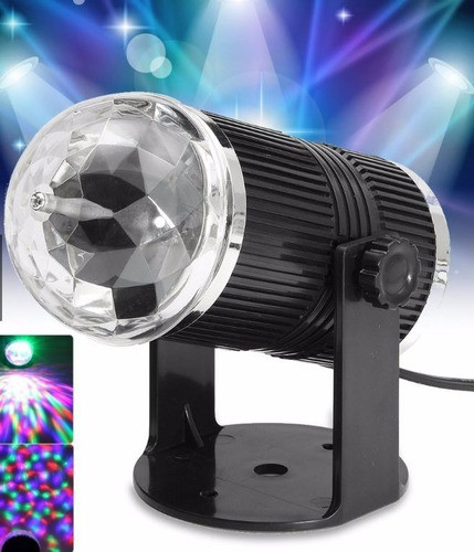 Mini Bola Led Con Base Giratoria Laser Proyector 220v 1