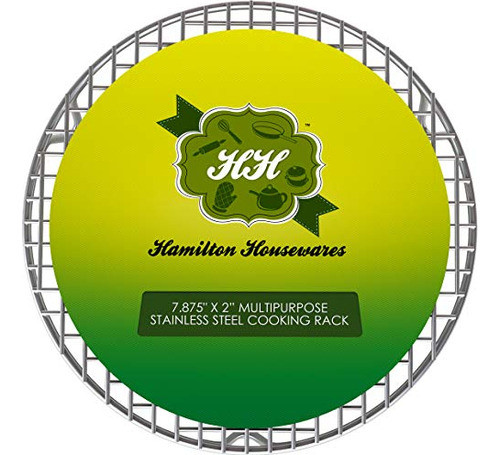 Hamilton Housewares Parrilla Redonda De Acero Inoxidable Par 0