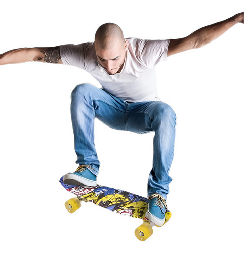 Waveboard Durable Patrón Crucero Cool Boy Patineta Ruedas Am 0