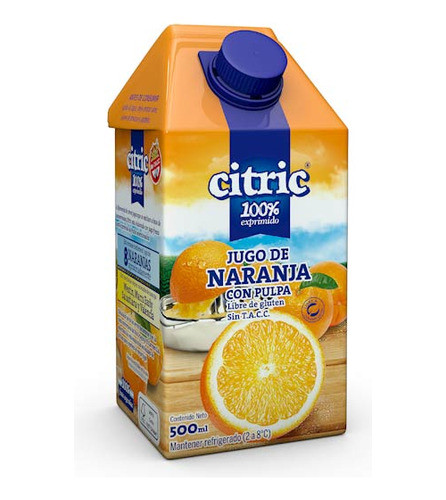 Jugo  Naranja 500 Cc Citric Jugos P/beber 0