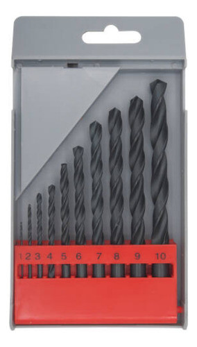 Juego 10 Mechas Hss Para Metal 1 A 10mm En Estuche Ecef 0
