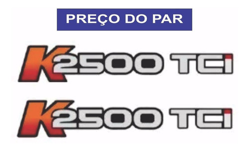 Adesivos K2500 Tci Lateral Kia Bongo Par 1