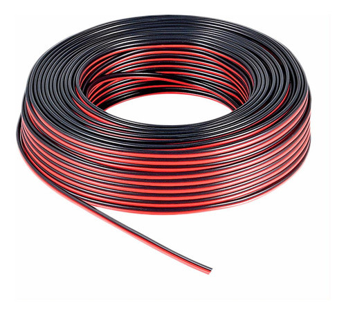 Cable Parlante Bafle Rojo Y Negro Rollo 100mts 2x0,35mm X2u. 0
