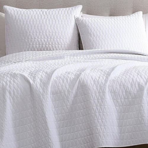 Brielle Home Brl Gibson Vlvt Qlt Set F/q Blanco 1