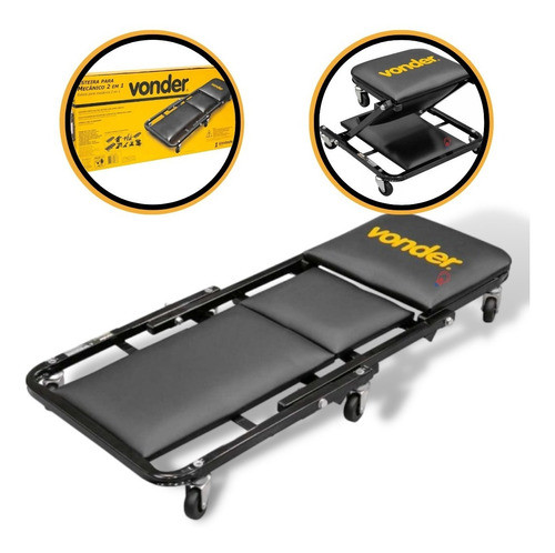 Esteira Prática Mecânico Com Roda Giratória 2 Em 1 Oficina 0