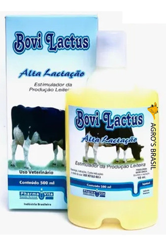 Bovi Lactus 500ml - Lactação Vaca Estimula Produção Leiteira 1