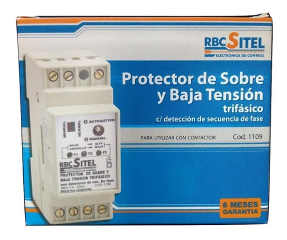 Protector De Alta Y Baja Tension Trifasico Tablero Rbc Sitel 0