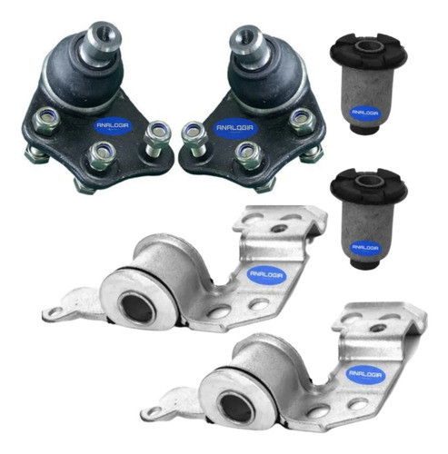 Kit 2 Rotula + 4 Buje Parri Fiat Strada / Idea 12/18 0