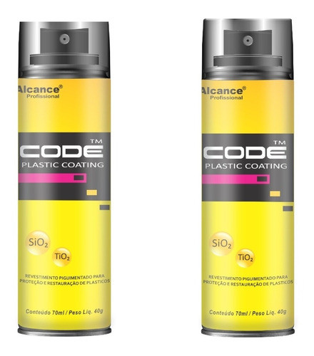 Revestimento Cerâmico P/ Plástico Code Alcance 65ml - 2 Unid 0