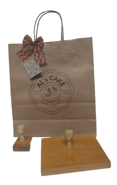 2 Carimbos Persona 1 -12x12cm + 1 -6x6cm +almofada + Tinta 1