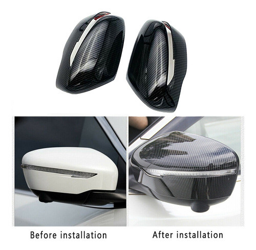 Tampa Do Espelho Retrovisor De Fibra De Carbono+porta Extern 1