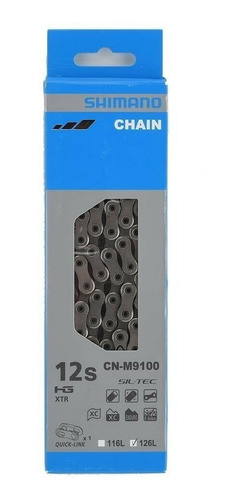 Cadena Shimano 12v Xtr Cn M9100 126 Eslabones Quick Link 0