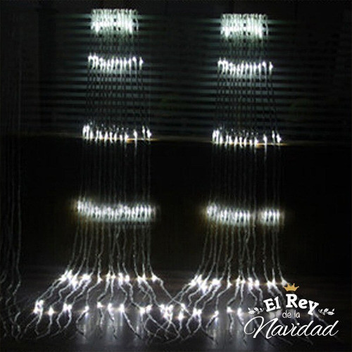 Cortinado Led Blanco Efecto Agua 3x3 :: El Rey De La Navidad 1