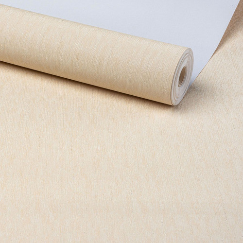Papel Vinílico De Parede Ranhura Amarelo Prateado 10 Metro 0