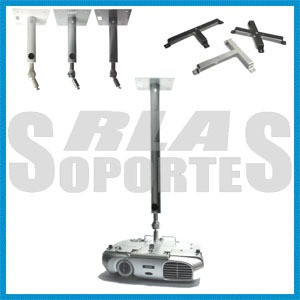 Soporte Techo 80 Cms Para Video Proyector Lcd Led Techo Full 0
