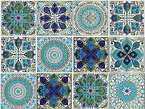 Vinilos Decorativos 12u, (15x15cm) Mix Mosaicos Lsu313 0