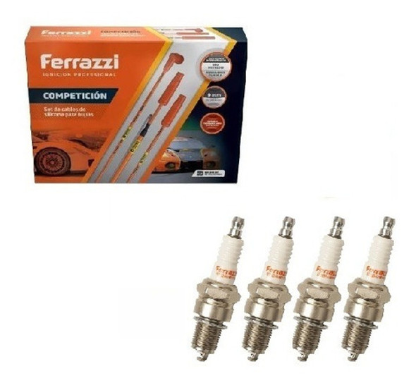 Cables De Competicion Corsa 1.6 + Bujías Iridium Ferrazzi 0