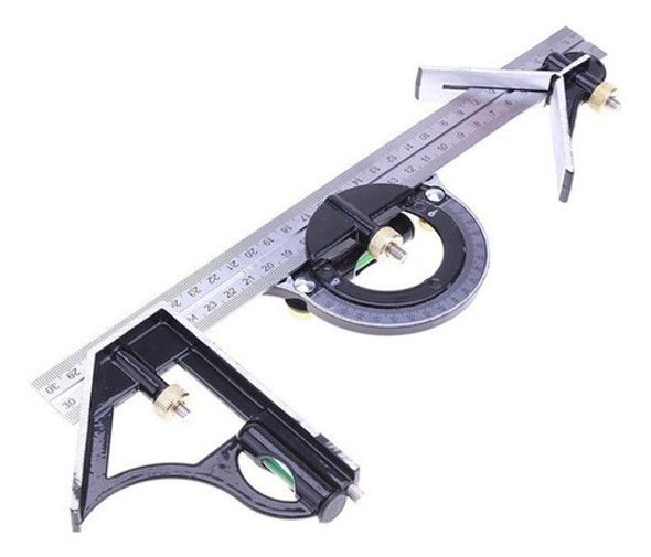 Régua De Medição Ajustável 3 Em 1 300 Mm Multicombinação 0