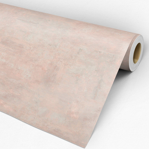 Papel De Parede Cimento Queimado Rose Rolo 10 Metros 0