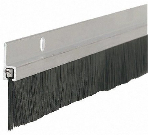 Zocalo Burlete P/puerta Aluminio Con Cepillo 80cm Atornillar 0