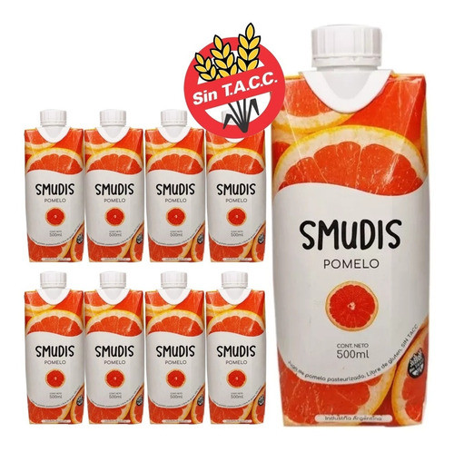 Jugo De Pomelo Sin Tacc Pasteurizada Smudis 500 Ml Pack X 12 0