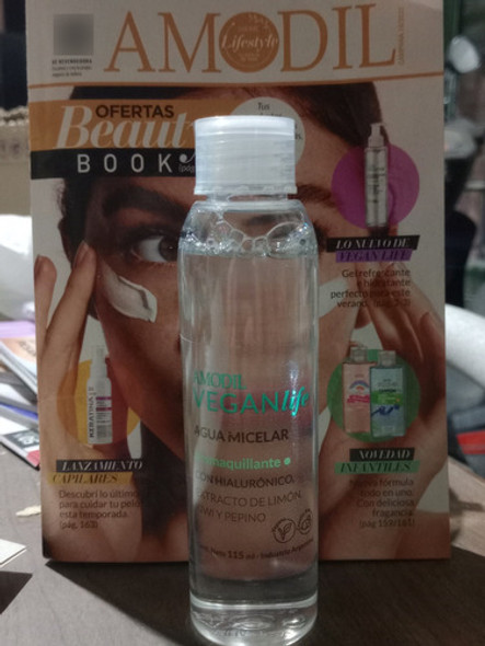 Agua Micelar Demaquillante Vegana. Amodil Vegan Life 1