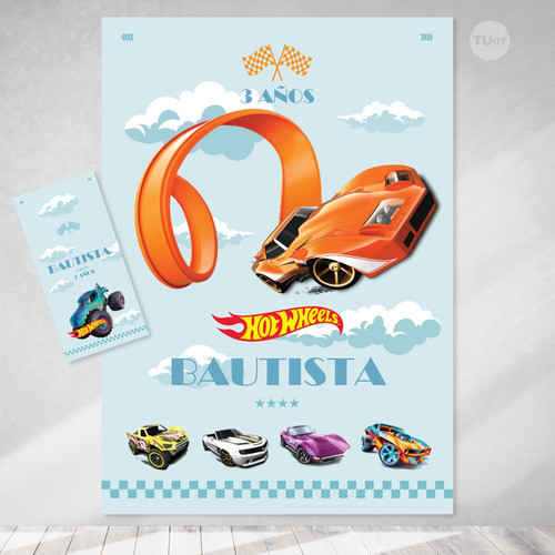 Kit Imprimible Autos Hot Wheels Tukit 1