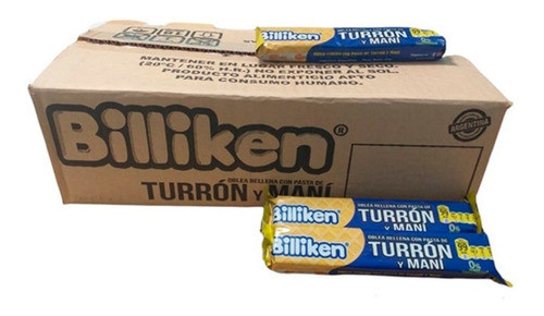 Turrón De Maní Billiken Oblea Rellena Pack X 50 U Original! 0