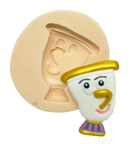 Molde De Silicone Bela E A Fera - Xicara #2 0