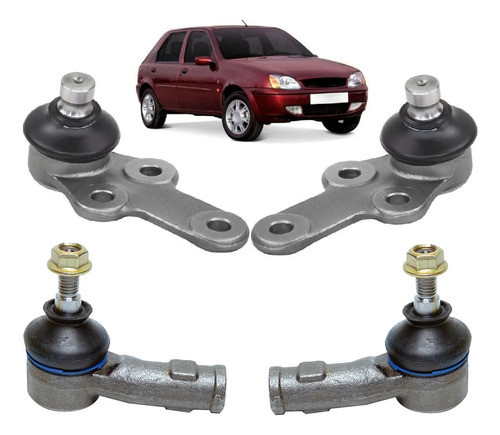 Kit Pivô Terminal Direção Fiesta Street 2002 2003 2004 2005 1