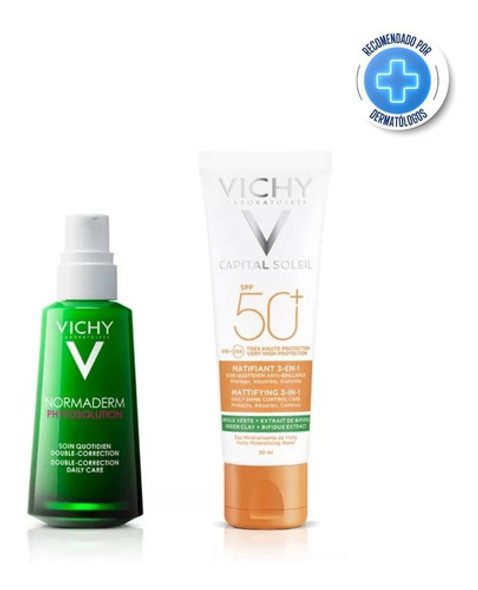 Kit Vichy Normaderm Phyto Trat + Solar Matificante 3 En 1 0 Kit Vichy Normaderm Phyto Trat + Solar Matificante 3 En 1 0
