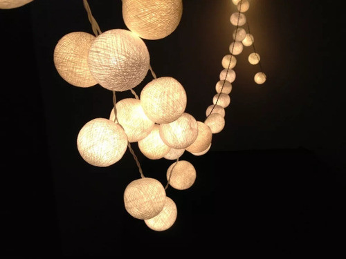 Guia De Luces Led Esferas Hilo  3 Pilas Aa 1