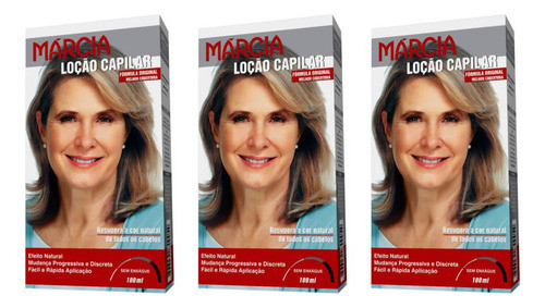 Kit C/03 Márcia Loção Capilar Feminina 100ml 0