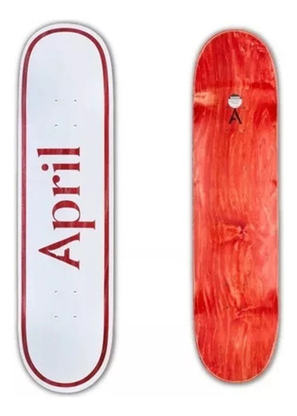 Shape April Maple 8.25 Og Logo Red - Skateboard Deck Skate 0