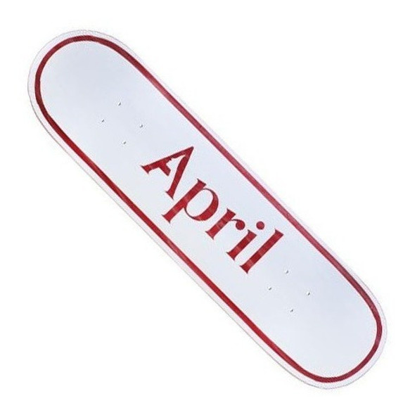 Shape April Maple 8.25 Og Logo Red - Skateboard Deck Skate 1