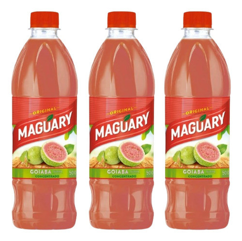 Suco De Goiaba Concentrado Maguary 500ml - 3 Unidades 0