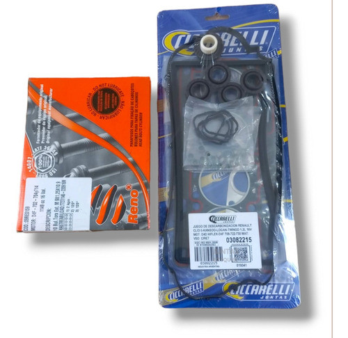 Kit Descarbonizacion Con Retenes Y Bulones Clio 1.2 16v D4f 0
