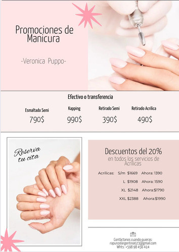 Manicura Y Pedicura Promocion Veronica Puppo 0