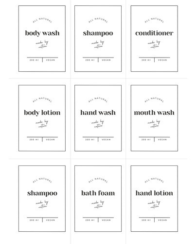 Kit Imprimible Etiquetas Para Baño 0