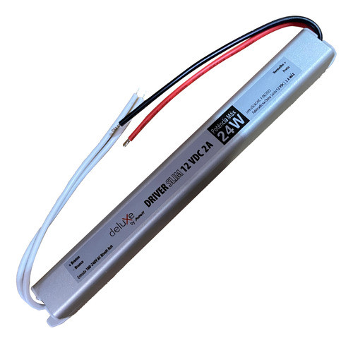 Fonte Driver Slim 12v 24w 2a Fita Led Perfil Led Bivolt 0