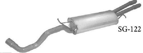 Escape Silenciador Tipo Original Vw Bora 0