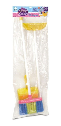 Kit Vassourinha Brinquedo +rodo +pá Kit Limpeza Nig Infantil 1