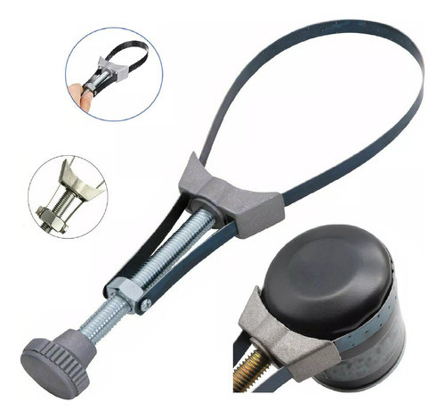Llave Saca Filtro De Aceite Totalmente Regulable 55 A 110mm 0